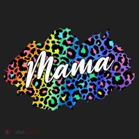 Mama Neon Leopard Print Cute Gift Women's Sweatshirt thumb 2