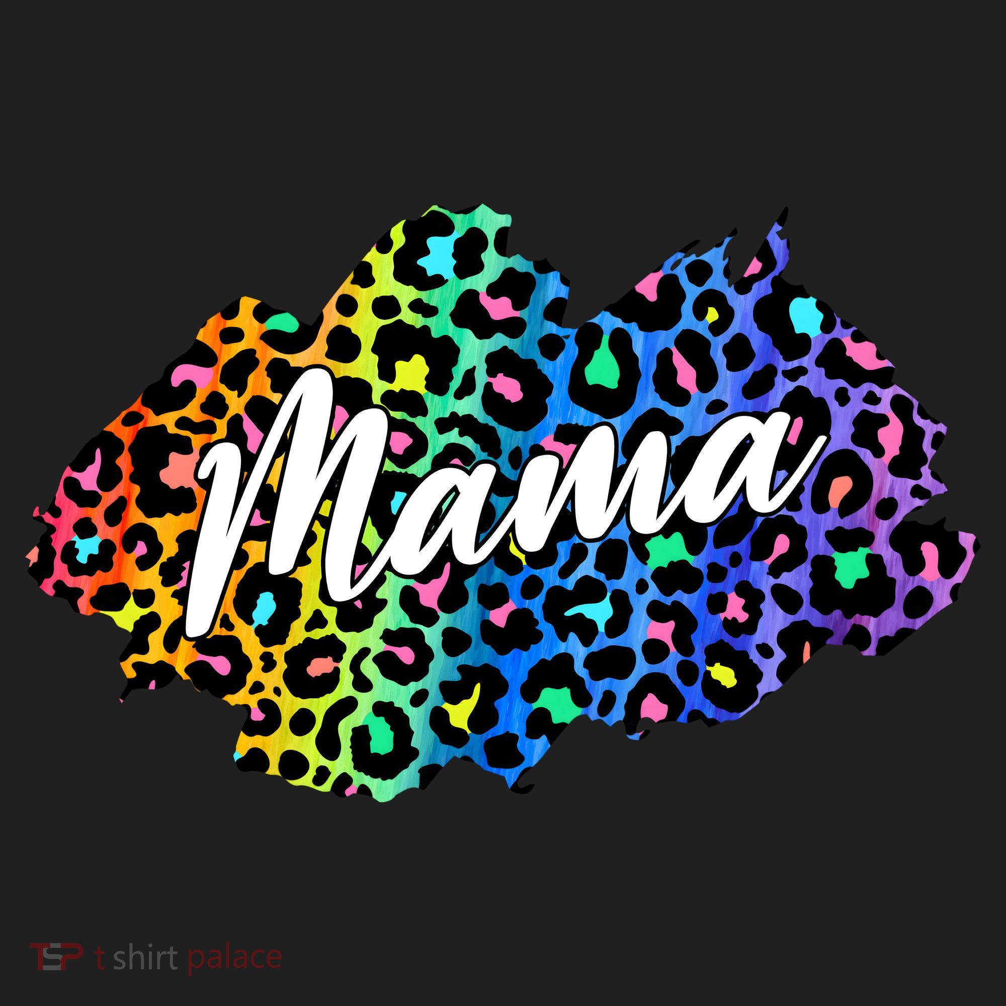 Mama Neon Leopard Print Cute Gift Women's Sweatshirt