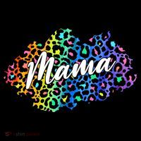 Mama Neon Leopard Print Cute Gift Backpack thumb 2
