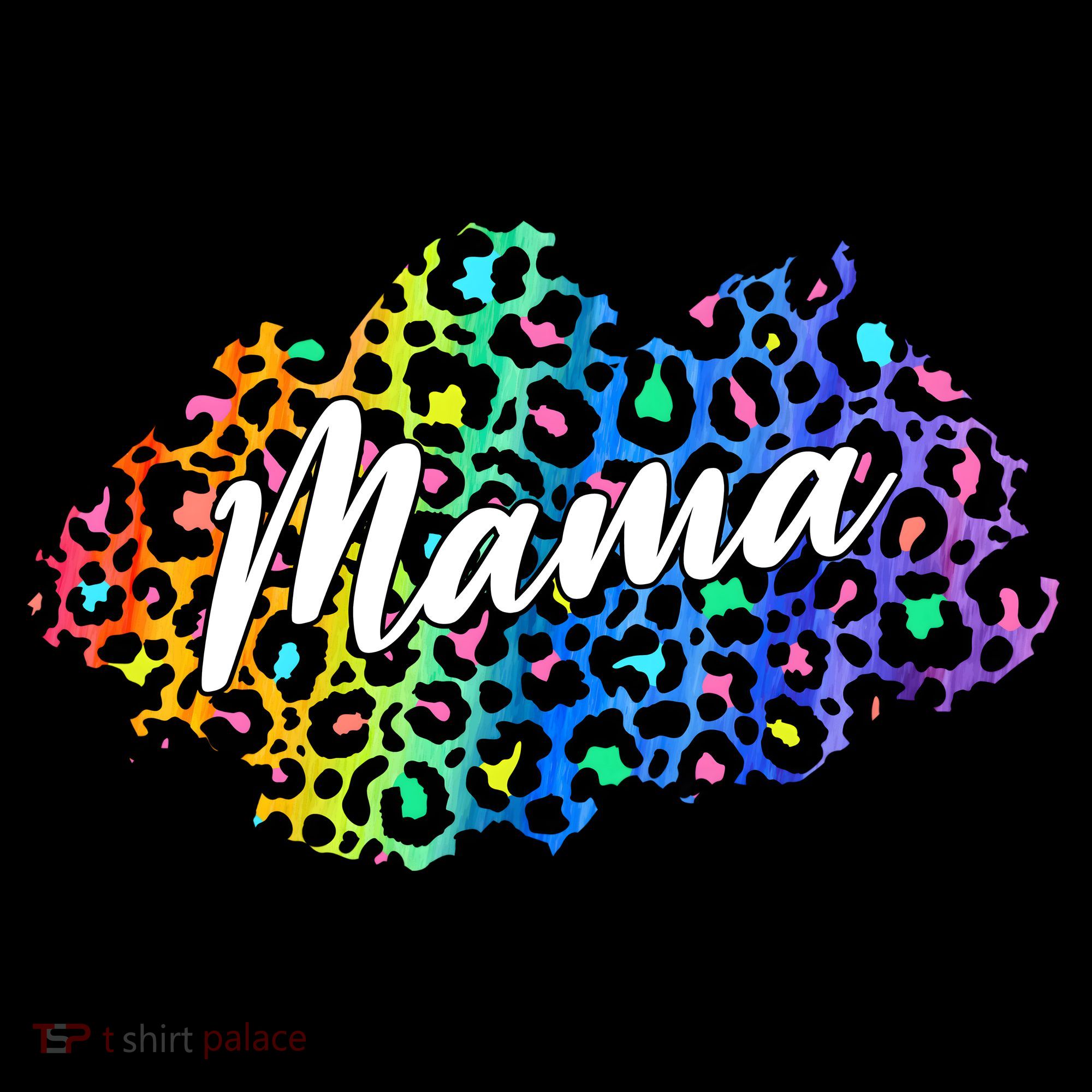 Mama Neon Leopard Print Cute Gift Backpack