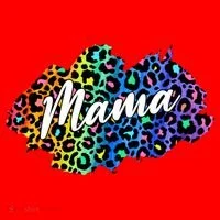 Mama Neon Leopard Print Cute Gift Santa Hat thumb 1