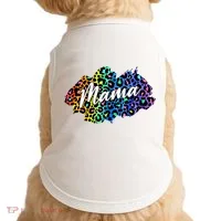 Mama Neon Leopard Print Cute Gift Doggie Tank thumb 0