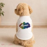Mama Neon Leopard Print Cute Gift Doggie Tank thumb 2