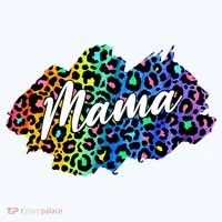 Mama Neon Leopard Print Cute Gift Doggie Tank thumb 4