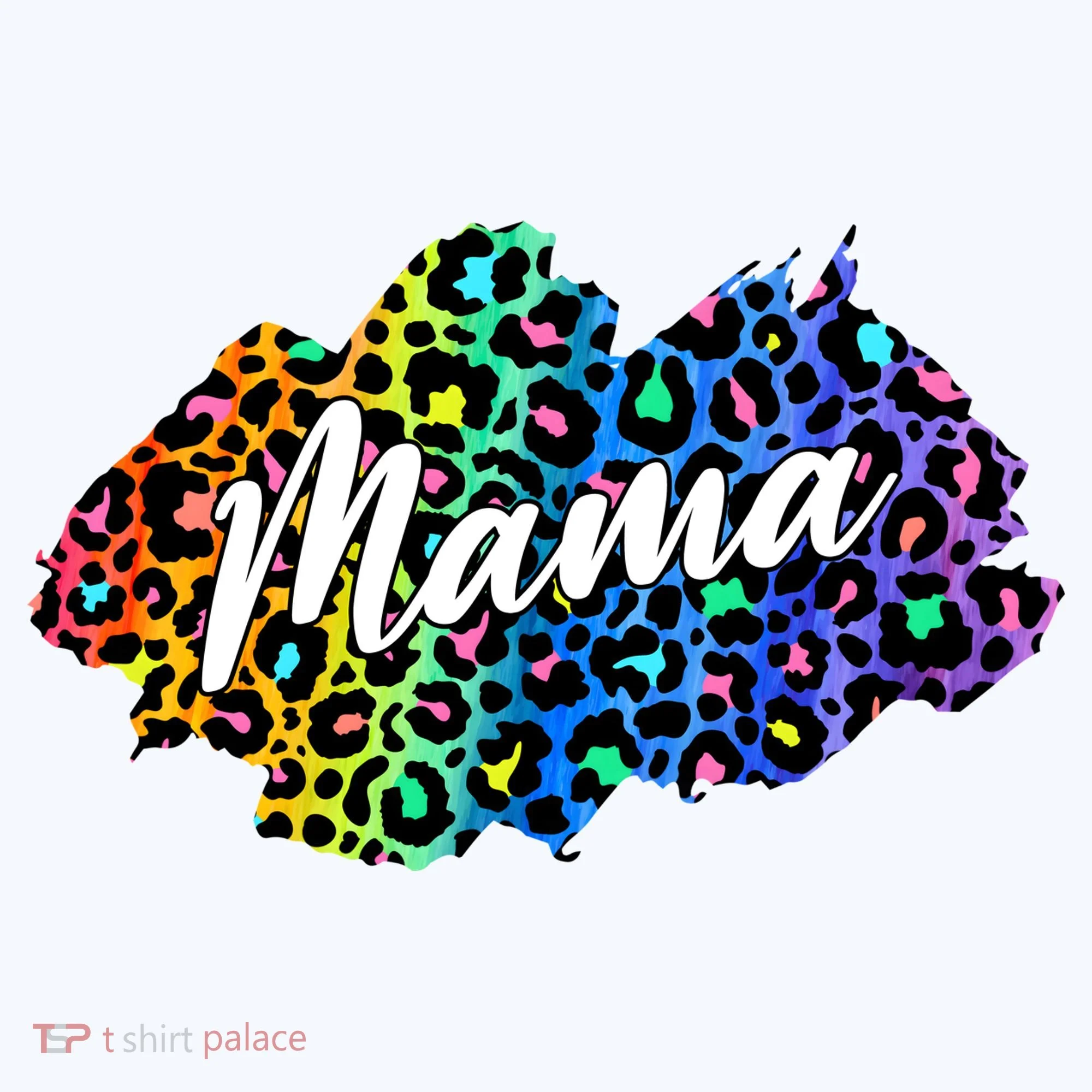 Mama Neon Leopard Print Cute Gift Doggie Tank