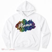 Mama Neon Leopard Print Cute Gift Hoodie thumb 0