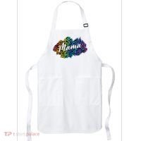 Mama Neon Leopard Print Cute Gift Apron thumb 0