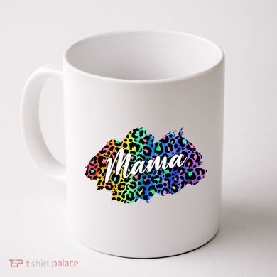 Mama Neon Leopard Print Cute Gift Coffee Mug