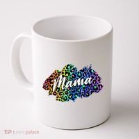 Mama Neon Leopard Print Cute Gift Coffee Mug thumb 0