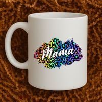 Mama Neon Leopard Print Cute Gift Coffee Mug thumb 2