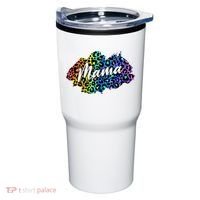 Mama Neon Leopard Print Cute Gift Tumbler thumb 0