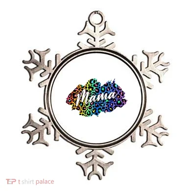 Mama Neon Leopard Print Cute Gift Ornament