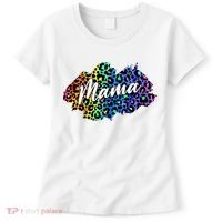 Mama Neon Leopard Print Cute Gift Women's T-Shirt thumb 0