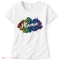 Mama Neon Leopard Print Cute Gift Women's T-Shirt thumb 0