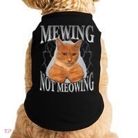 Mewing Not Meowing Doggie Tank thumb 0