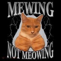 Mewing Not Meowing Bucket Hat thumb 4