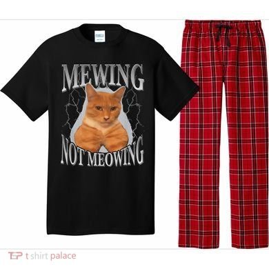 Mewing Not Meowing Pajama Set