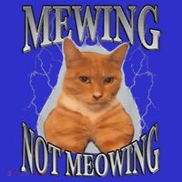 Mewing Not Meowing Sweatshirt thumb 3
