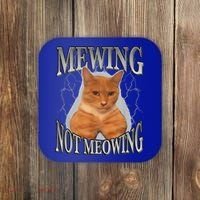 Mewing Not Meowing Coaster thumb 0