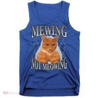 Mewing Not Meowing Tank Top thumb 0