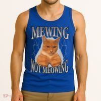 Mewing Not Meowing Tank Top thumb 3
