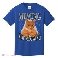Mewing Not Meowing Kids T-Shirt thumb 0