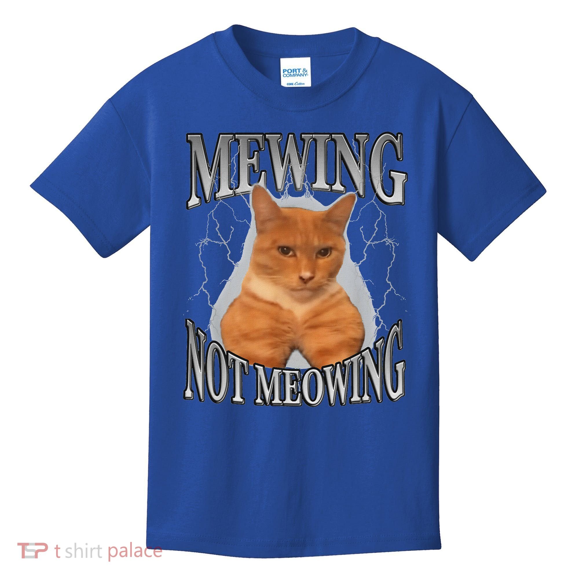 Mewing Not Meowing Kids T-Shirt