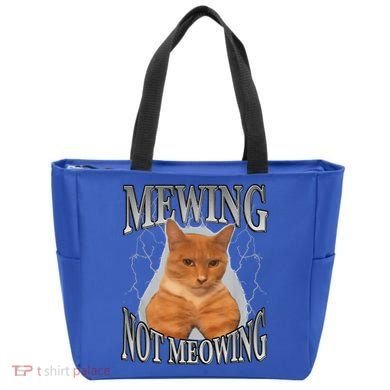 Mewing Not Meowing Tote Bag