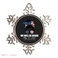 Million Nurse March We Will Be Heard Messy Bun USA Ornament thumb 0