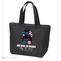 Million Nurse March We Will Be Heard Messy Bun USA Tote Bag thumb 3