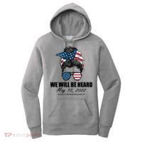 Million Nurse March We Will Be Heard Messy Bun USA Women's Hoodie thumb 0