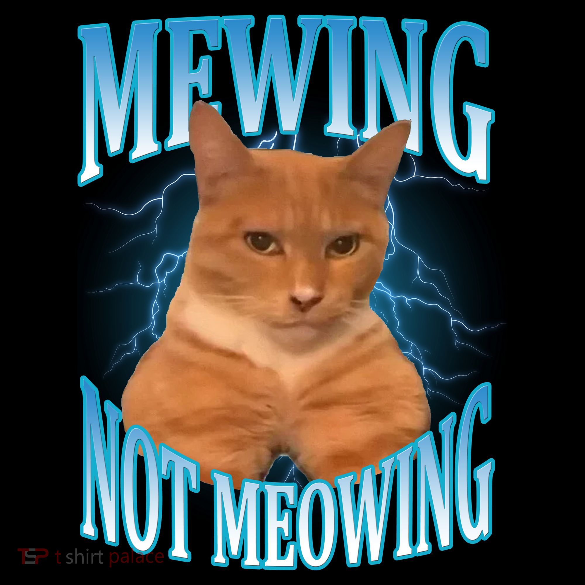 Mewing Not Meowing Funny Cat Meme Coffee Mug