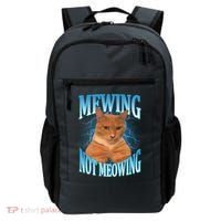 Mewing Not Meowing Funny Cat Meme Backpack thumb 0