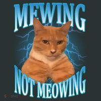 Mewing Not Meowing Funny Cat Meme Baby Bodysuit thumb 2