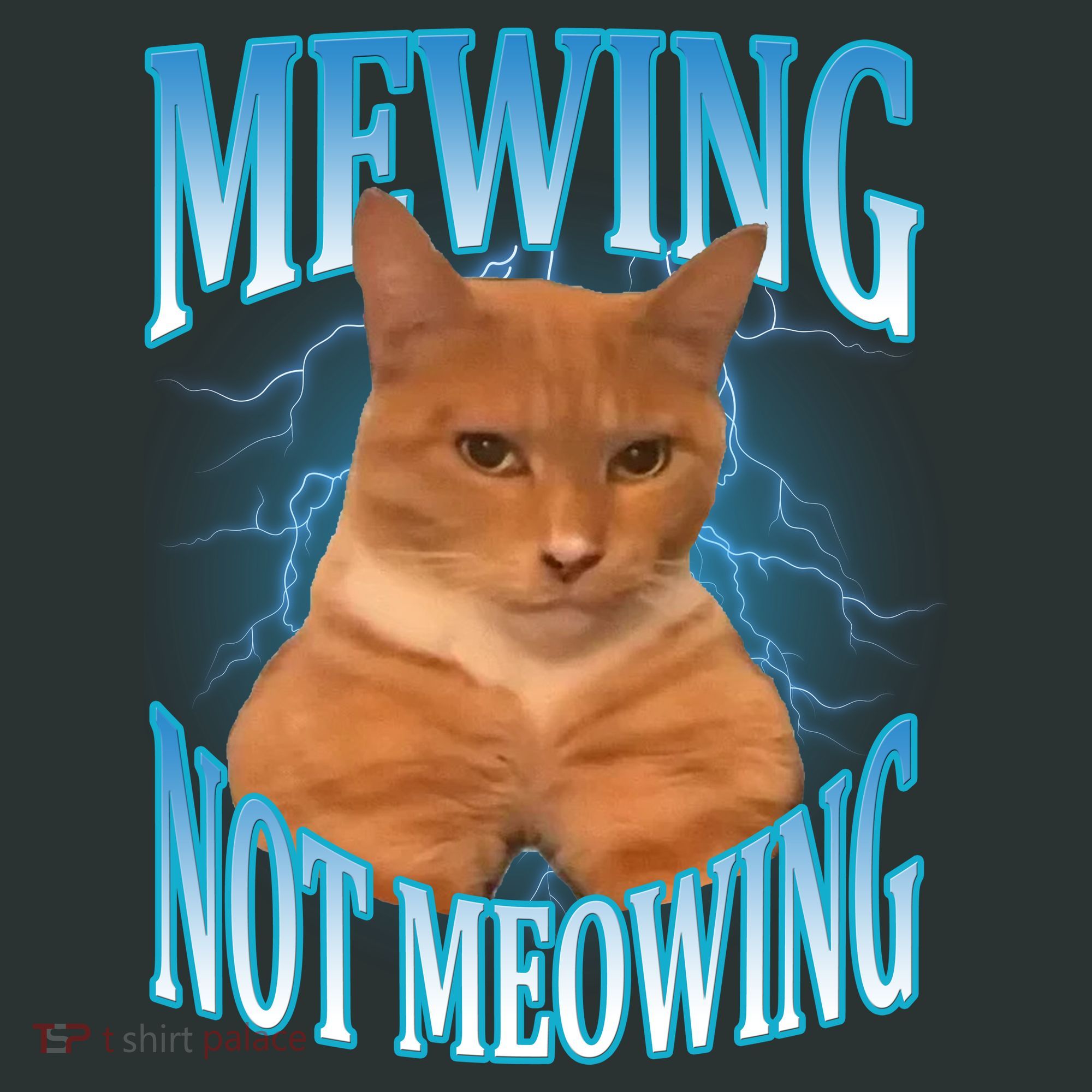 Mewing Not Meowing Funny Cat Meme Baby Bodysuit