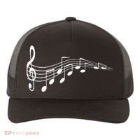 Musical Notes Music Dad Text In Treble Clef Yupoong Adult 5-Panel Trucker Hat thumb 0
