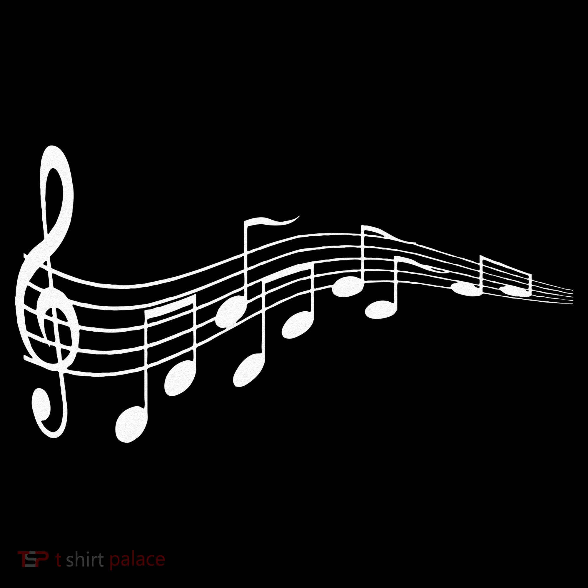 Musical Notes Music Dad Text In Treble Clef Long Sleeve Shirt