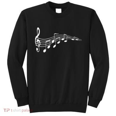 Musical Notes Music Dad Text In Treble Clef Sweatshirt