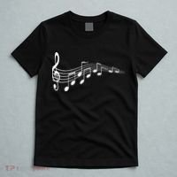 Musical Notes Music Dad Text In Treble Clef T-Shirt thumb 5