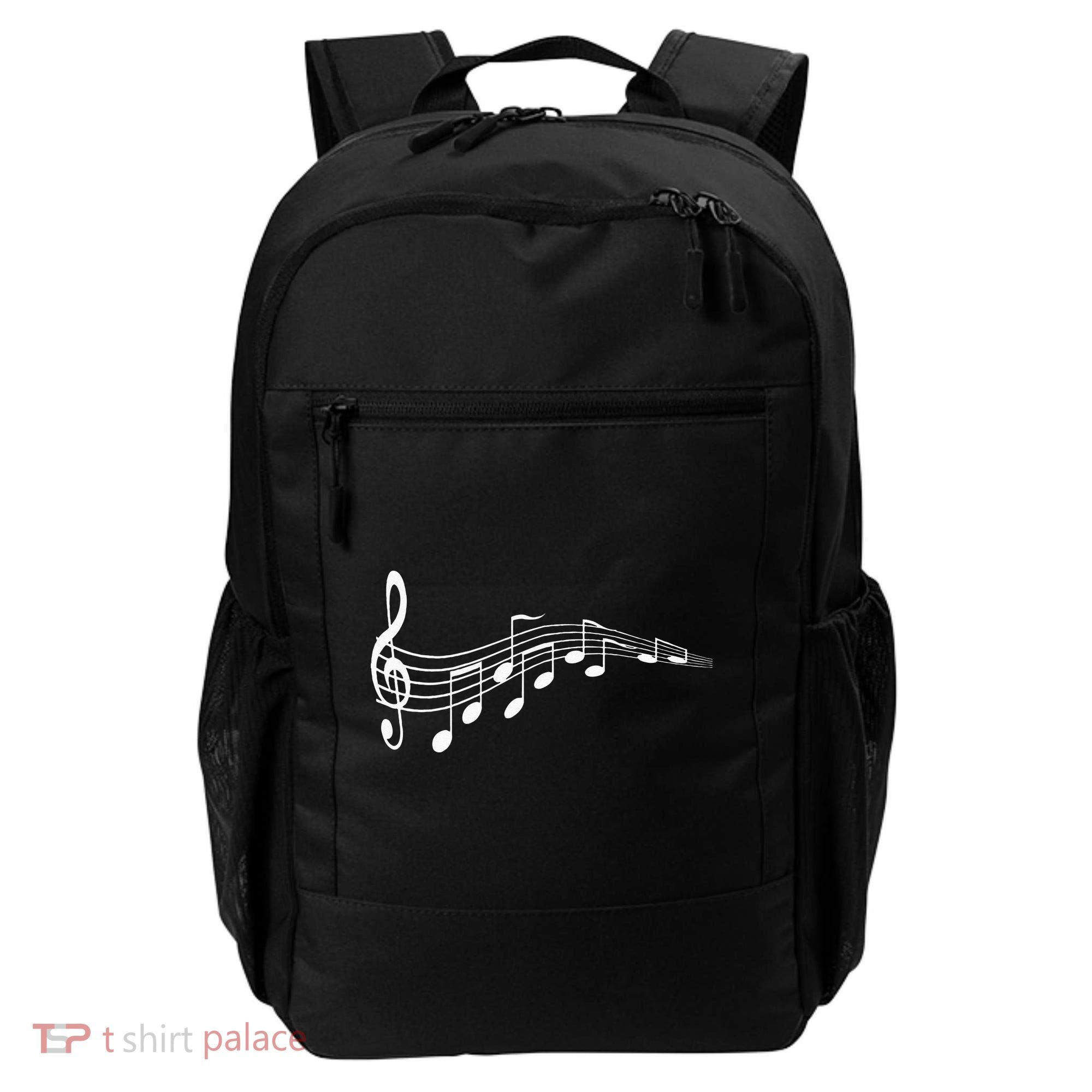 Musical Notes Music Dad Text In Treble Clef Backpack