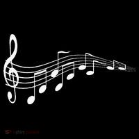 Musical Notes Music Dad Text In Treble Clef Women's Hoodie thumb 2