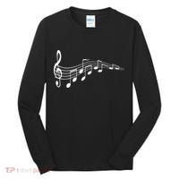 Musical Notes Music Dad Text In Treble Clef Tall Long Sleeve Shirt thumb 0