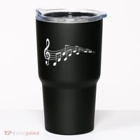 Musical Notes Music Dad Text In Treble Clef Tumbler thumb 0