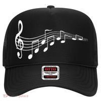 Musical Notes Music Dad Text In Treble Clef Hat thumb 0