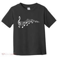 Musical Notes Music Dad Text In Treble Clef Toddler T-Shirt thumb 0