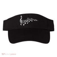 Musical Notes Music Dad Text In Treble Clef Visor thumb 0