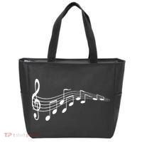 Musical Notes Music Dad Text In Treble Clef Tote Bag thumb 0