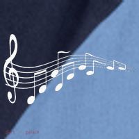 Musical Notes Music Dad Text In Treble Clef Raglan Baseball Sleeve Shirt thumb 2