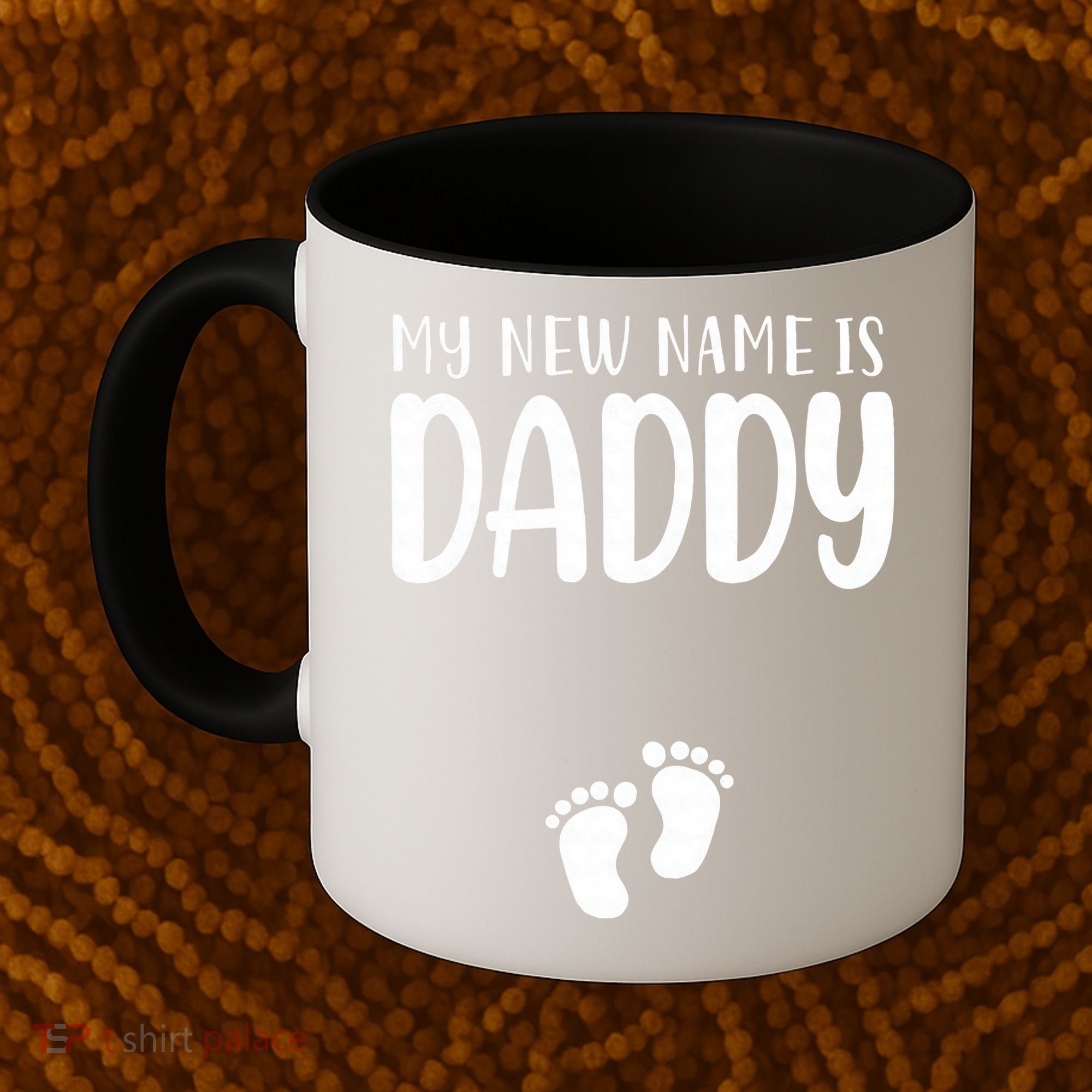 My New Name Is Daddy Happy Father Day Pregnancy Announcement Coffee Mug