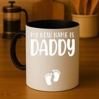 My New Name Is Daddy Happy Father Day Pregnancy Announcement Coffee Mug thumb 4